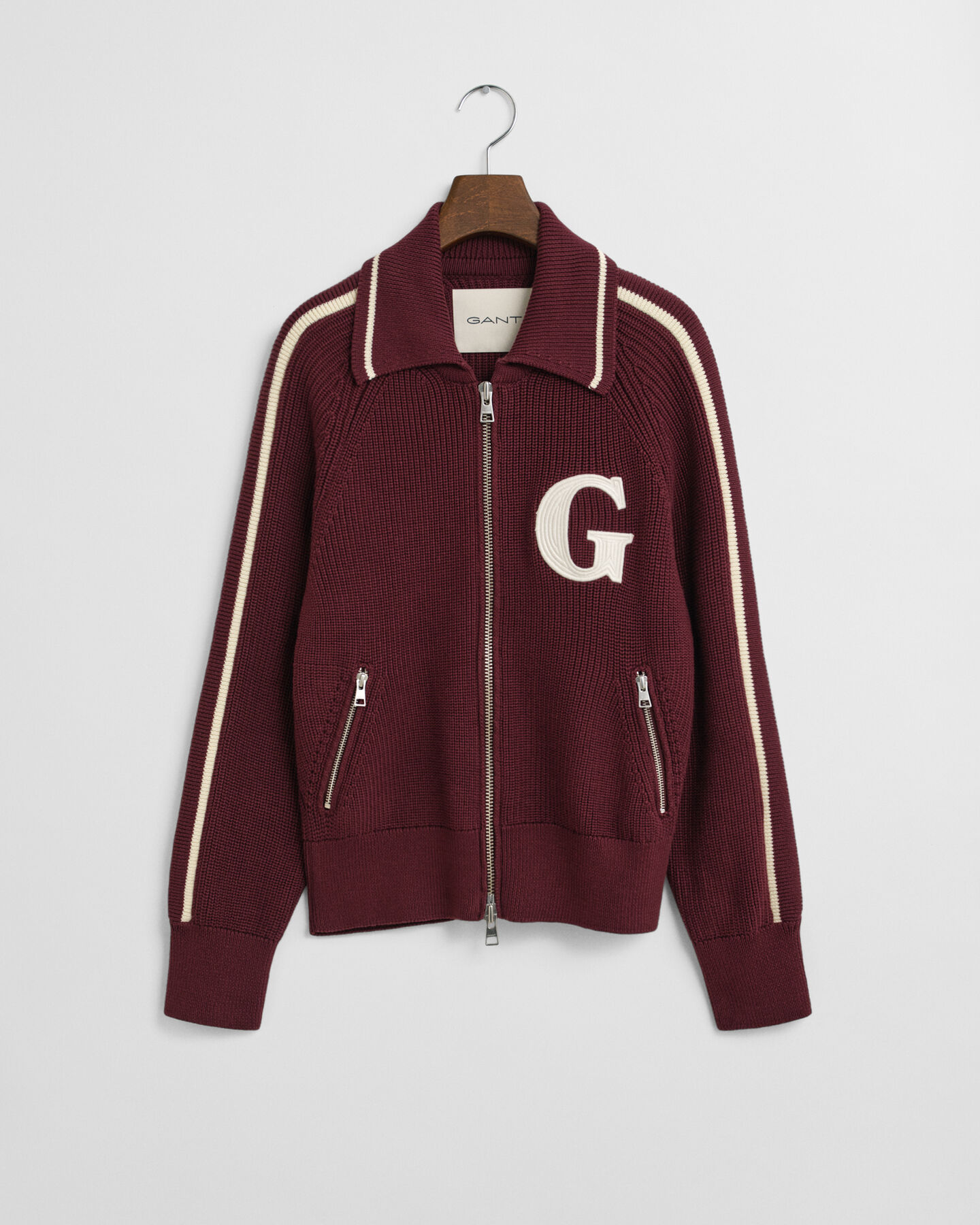 GANT Varsity cardigan med lynlås