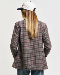 Regular fit houndstooth blazer