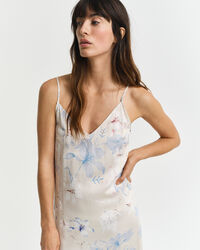 Slipkjole med blomstertryk