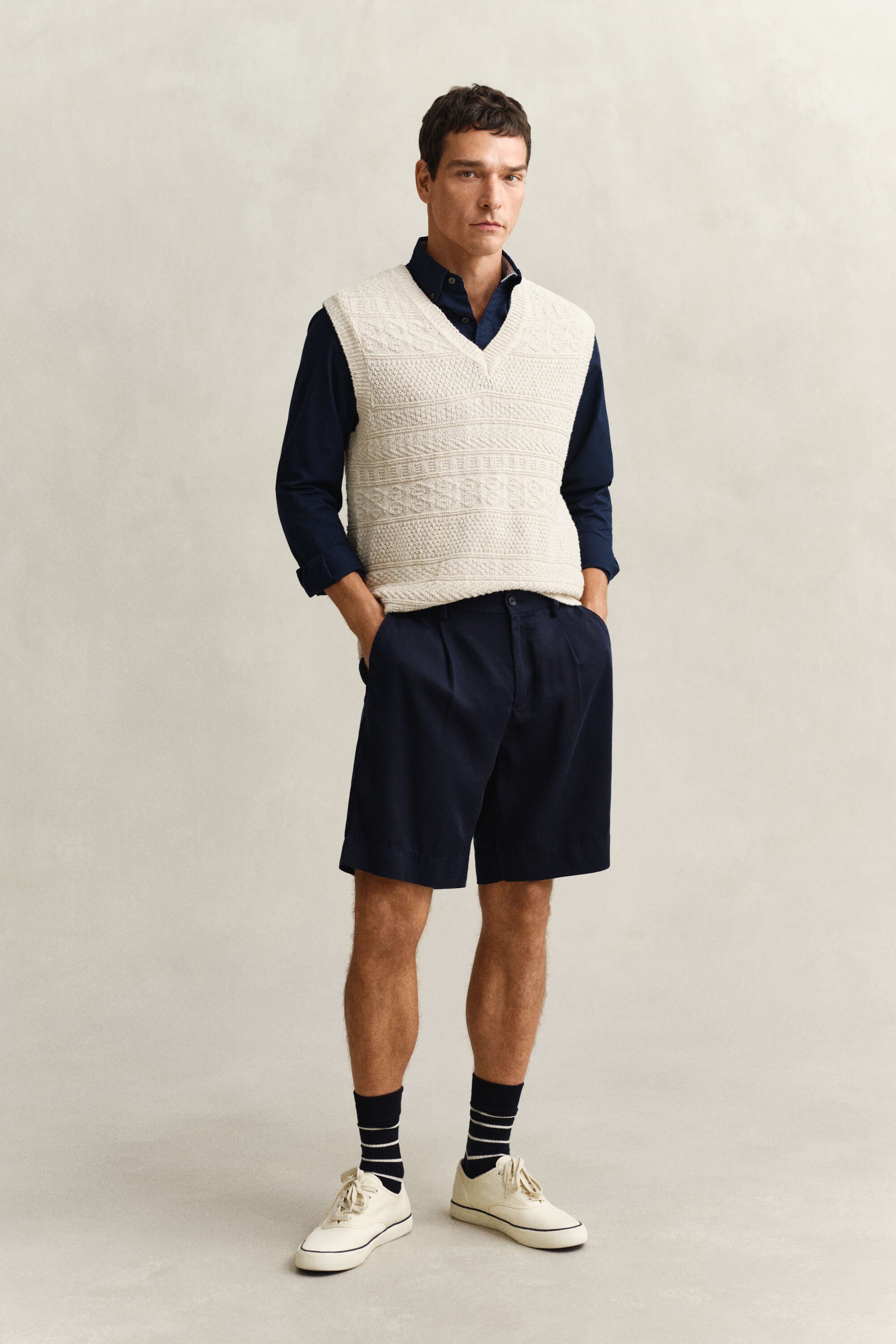 Oxford-skjorte med stræk