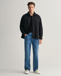 Overskjorte i let twill