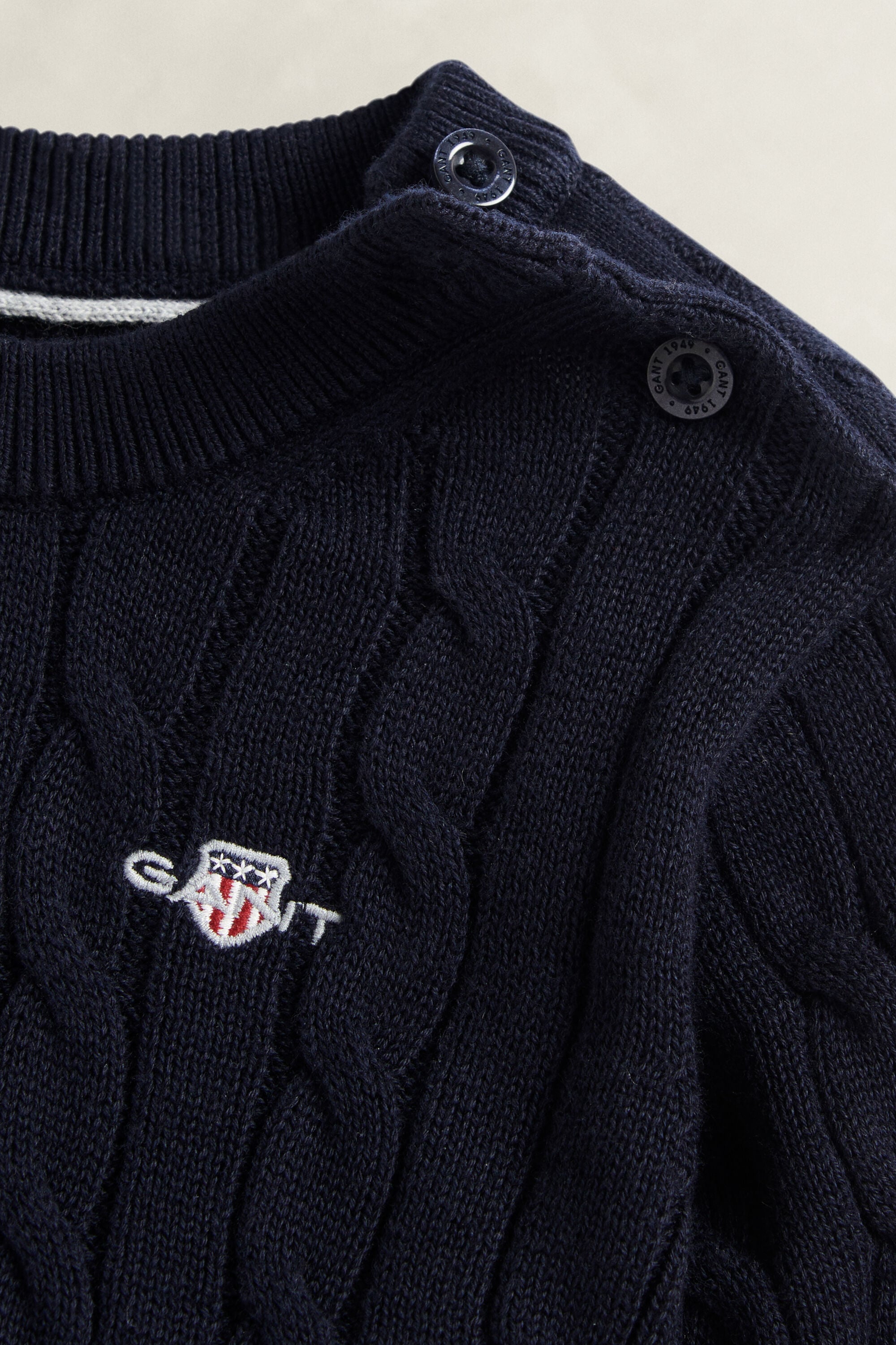 Boys Shield kabelstrikket sweater