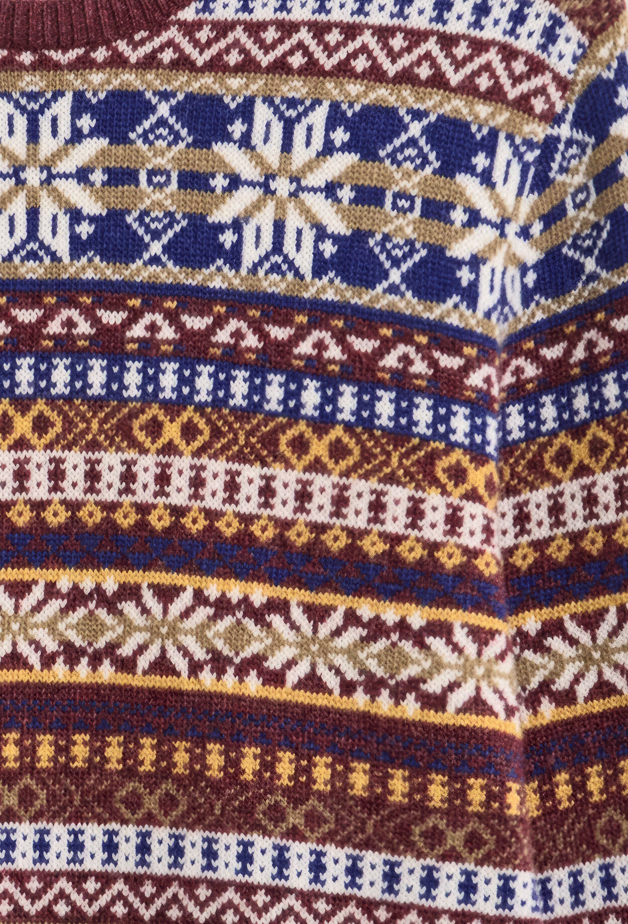 Fair Isle sweater med crewneck