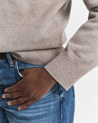 Strikket Rugger i uld- og kashmirblanding