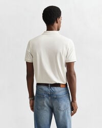 Kontrastfarvet piqué poloskjorte