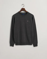 Crewneck sweater i ekstra fin lammeuld