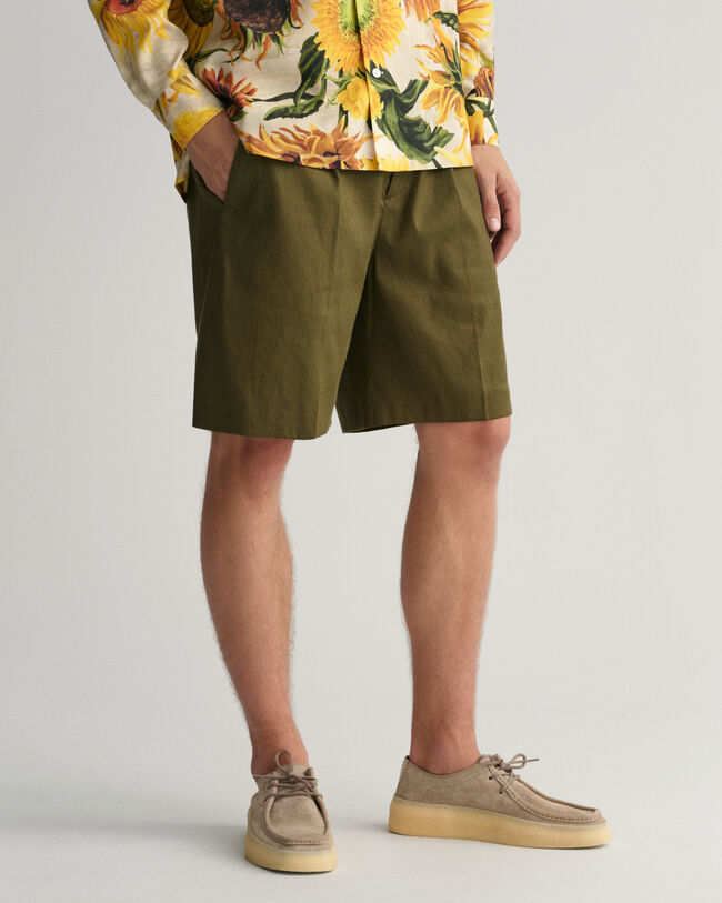 Jakkes&aelig;t-shorts af h&oslash;r og bomuld