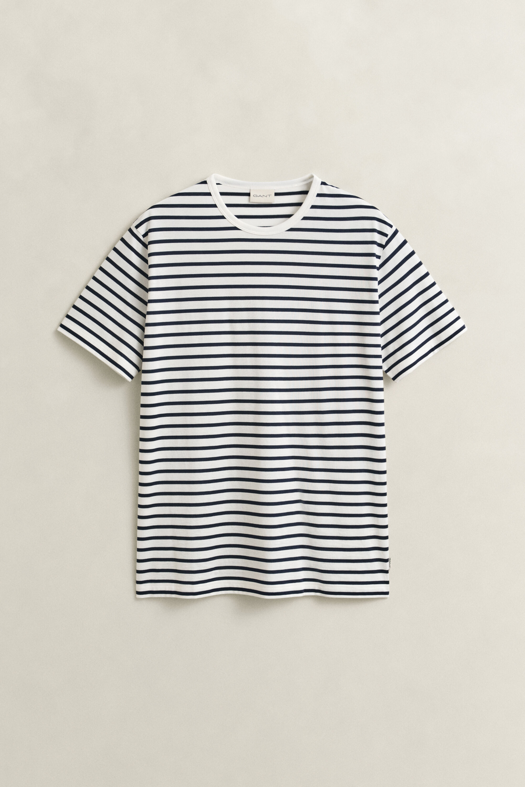 Stribet T-shirt i pimabomuld