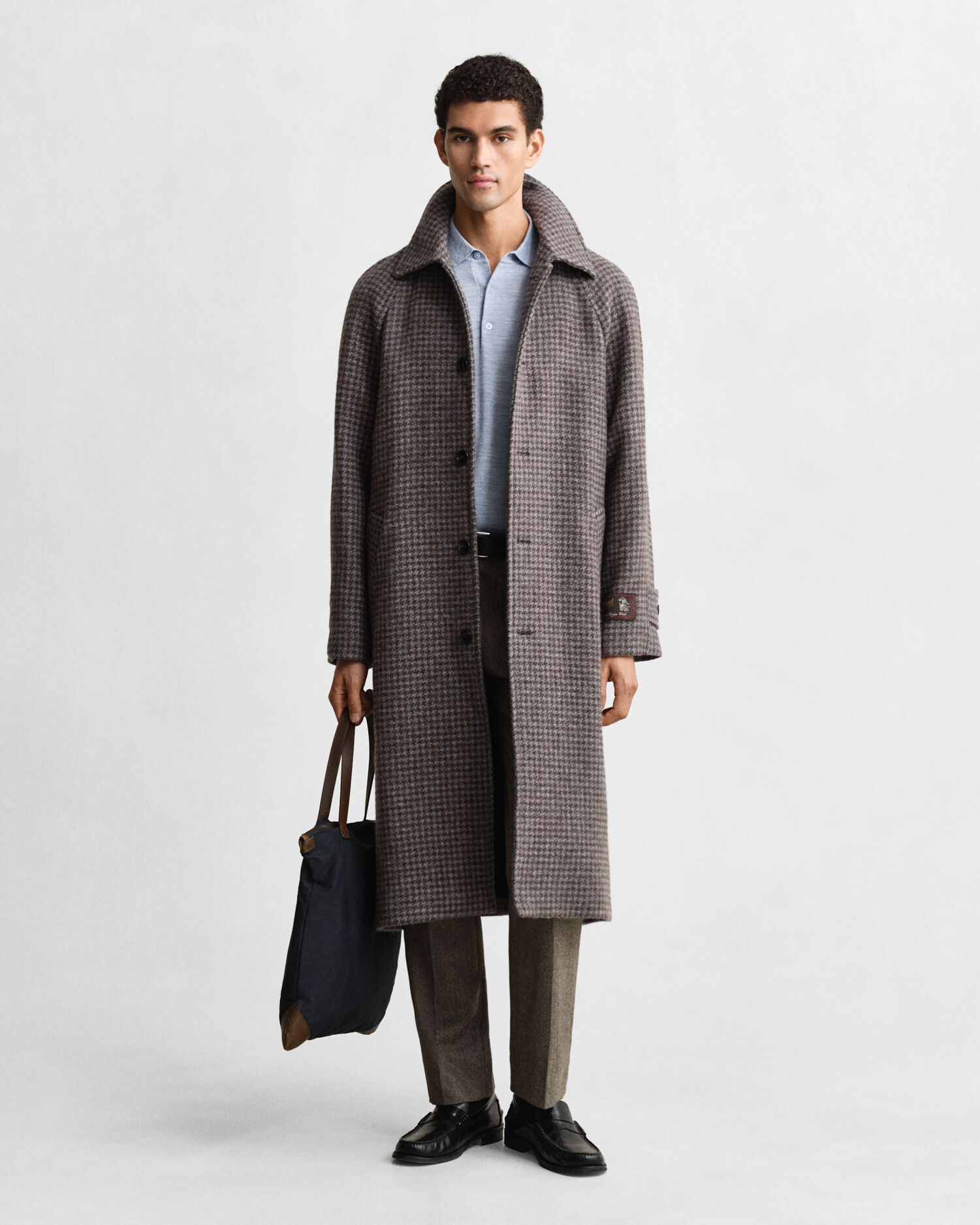 Kortærmet polosweater af ekstra fin merinould