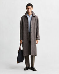 Kort&aelig;rmet polosweater af ekstra fin merinould