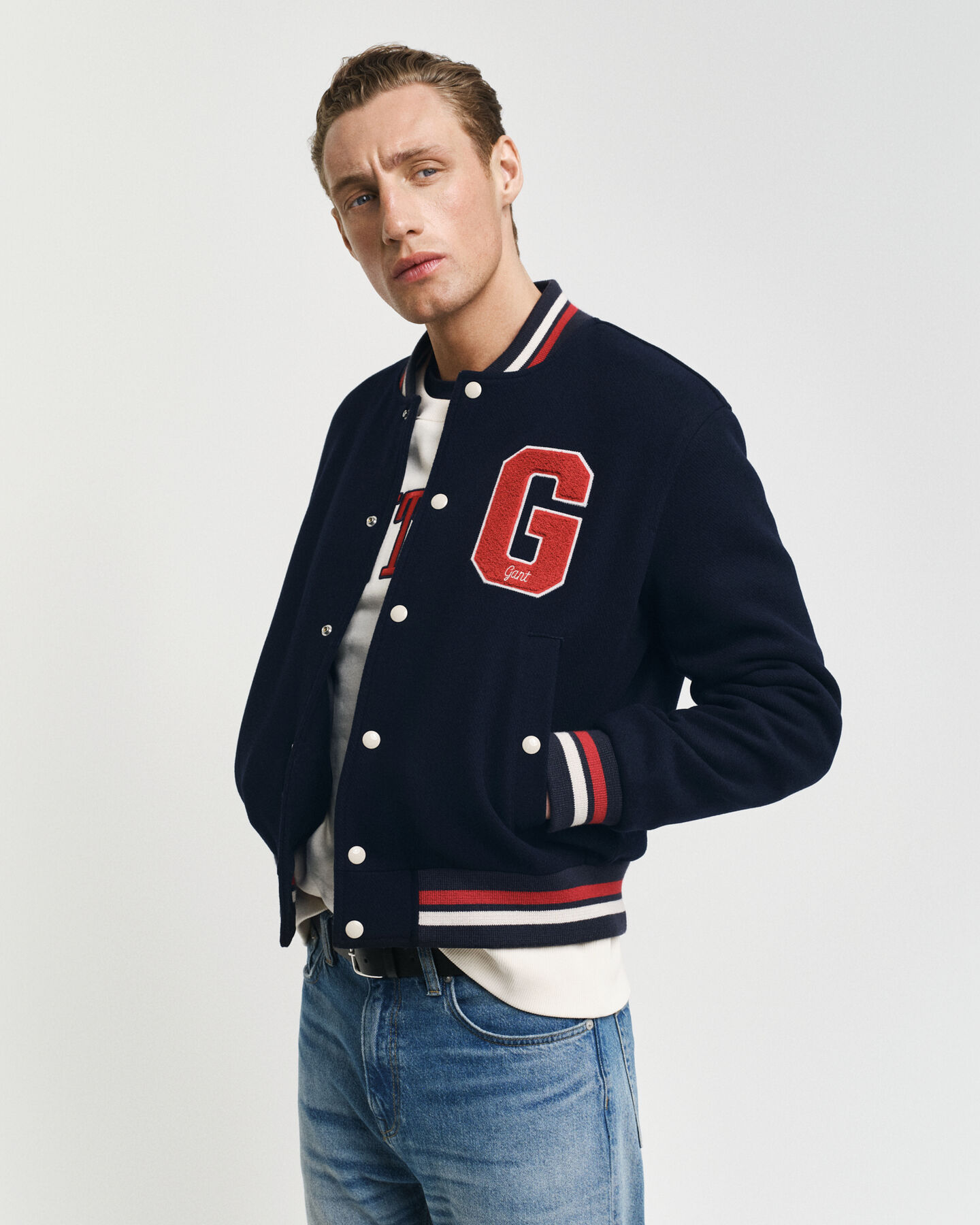 Varsity Jacket i uldblanding