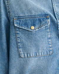 Regular fit denim-skjorte