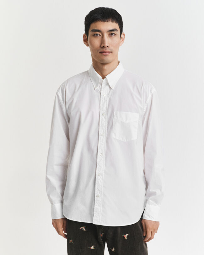 Relaxed fit Heritage poplin skjorte