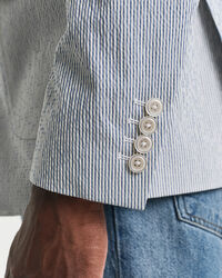 Slim fit seersucker jakkesæt-jakke