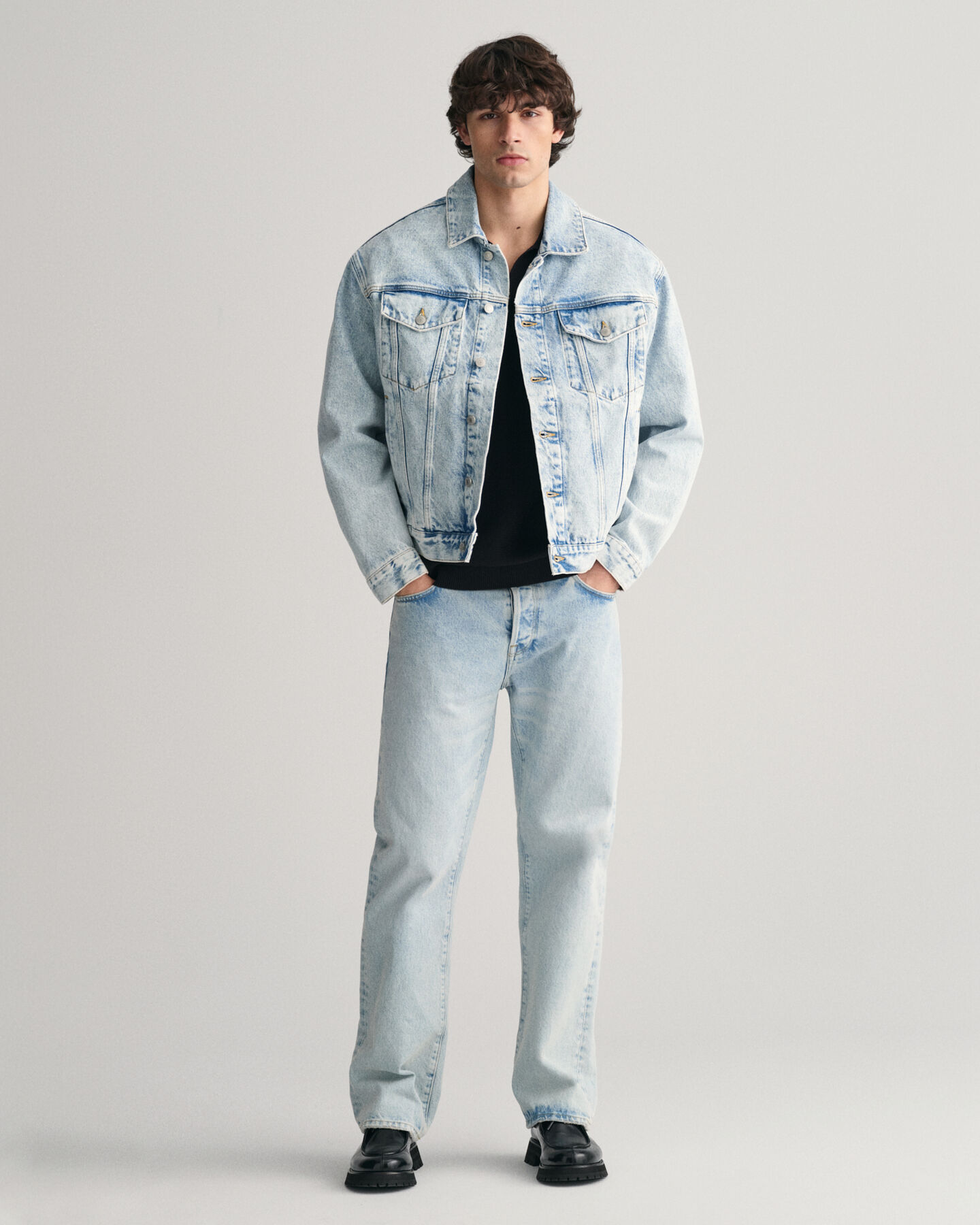 Denim trucker-jakke