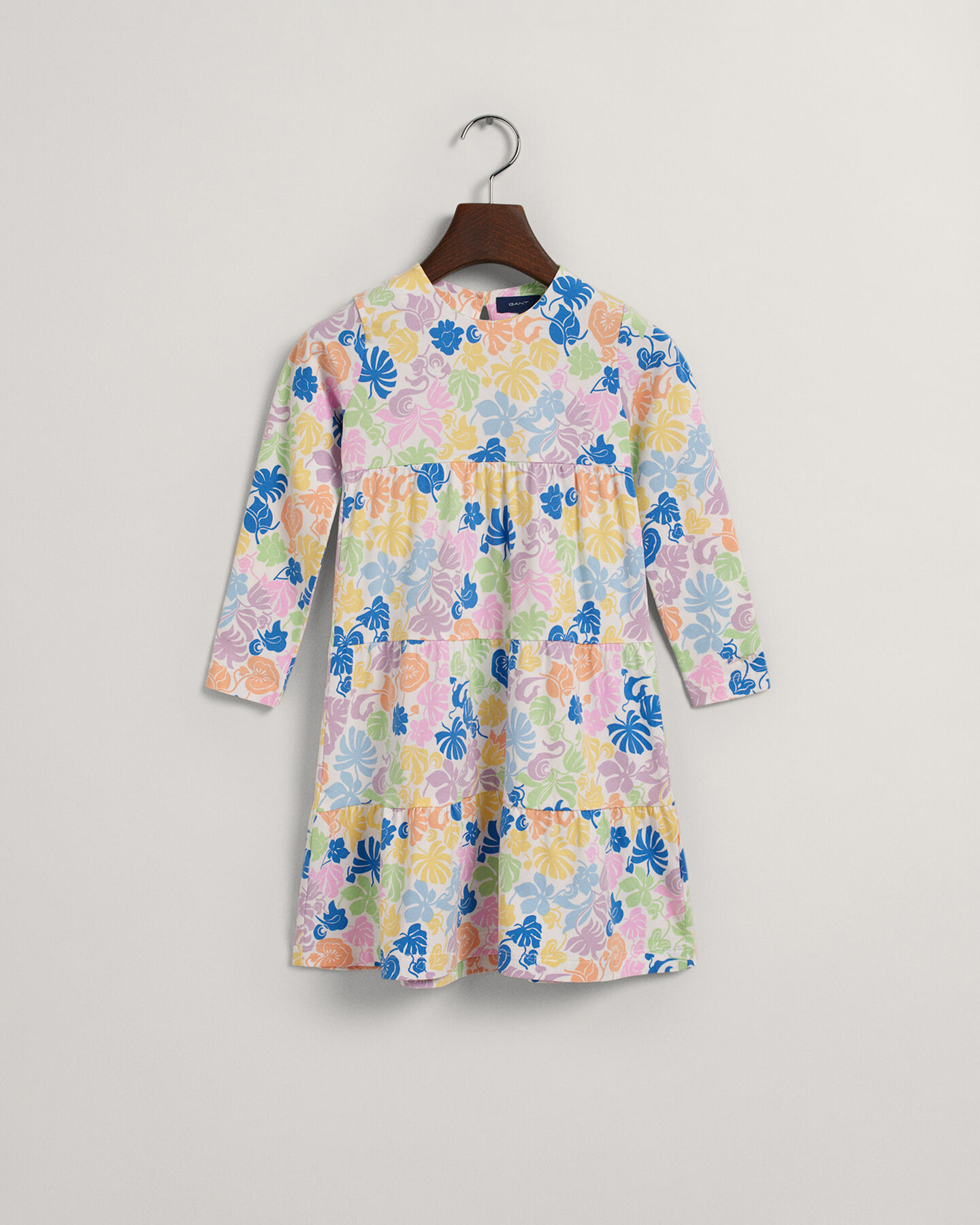 Girls kjole med Tropical Print