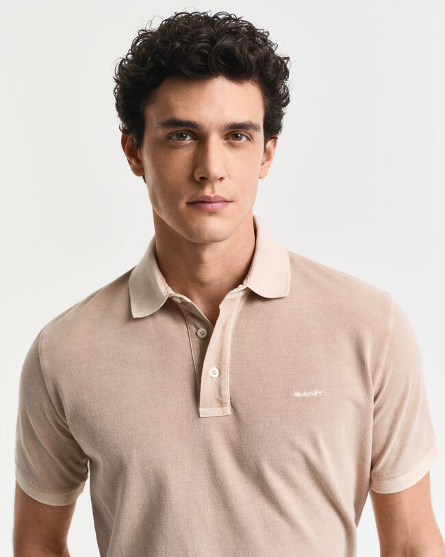 Sunfaded piqué poloskjorte