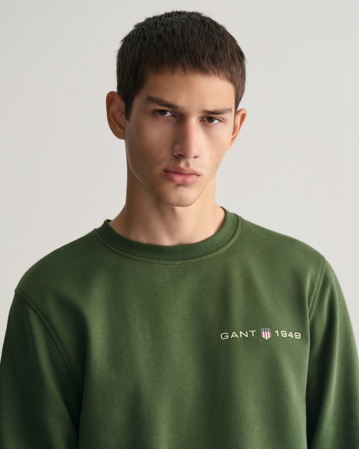 Graphic sweatshirt med tryk og crewneck