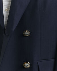 Oversized hopsack blazer af uld