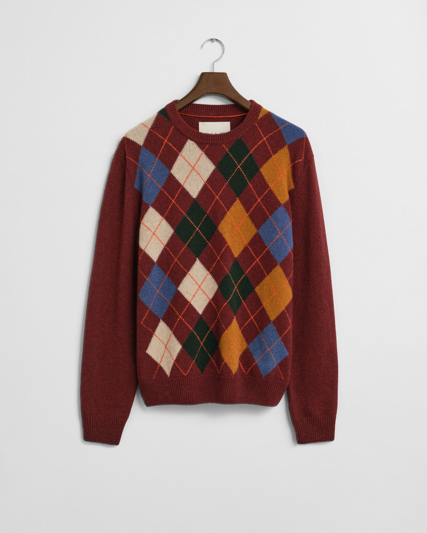 Argyle sweater med crewneck
