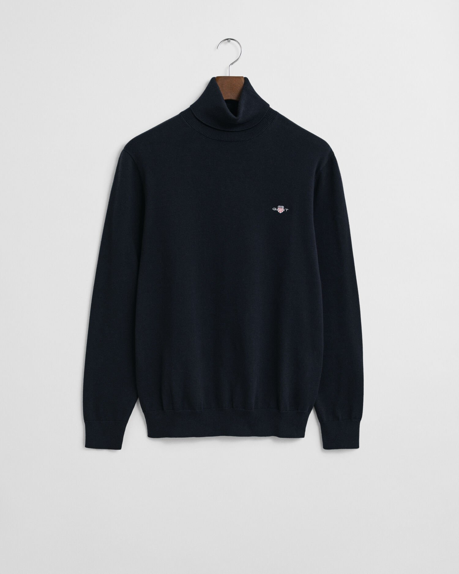 Klassiske sweater i bomuld med rullekrave