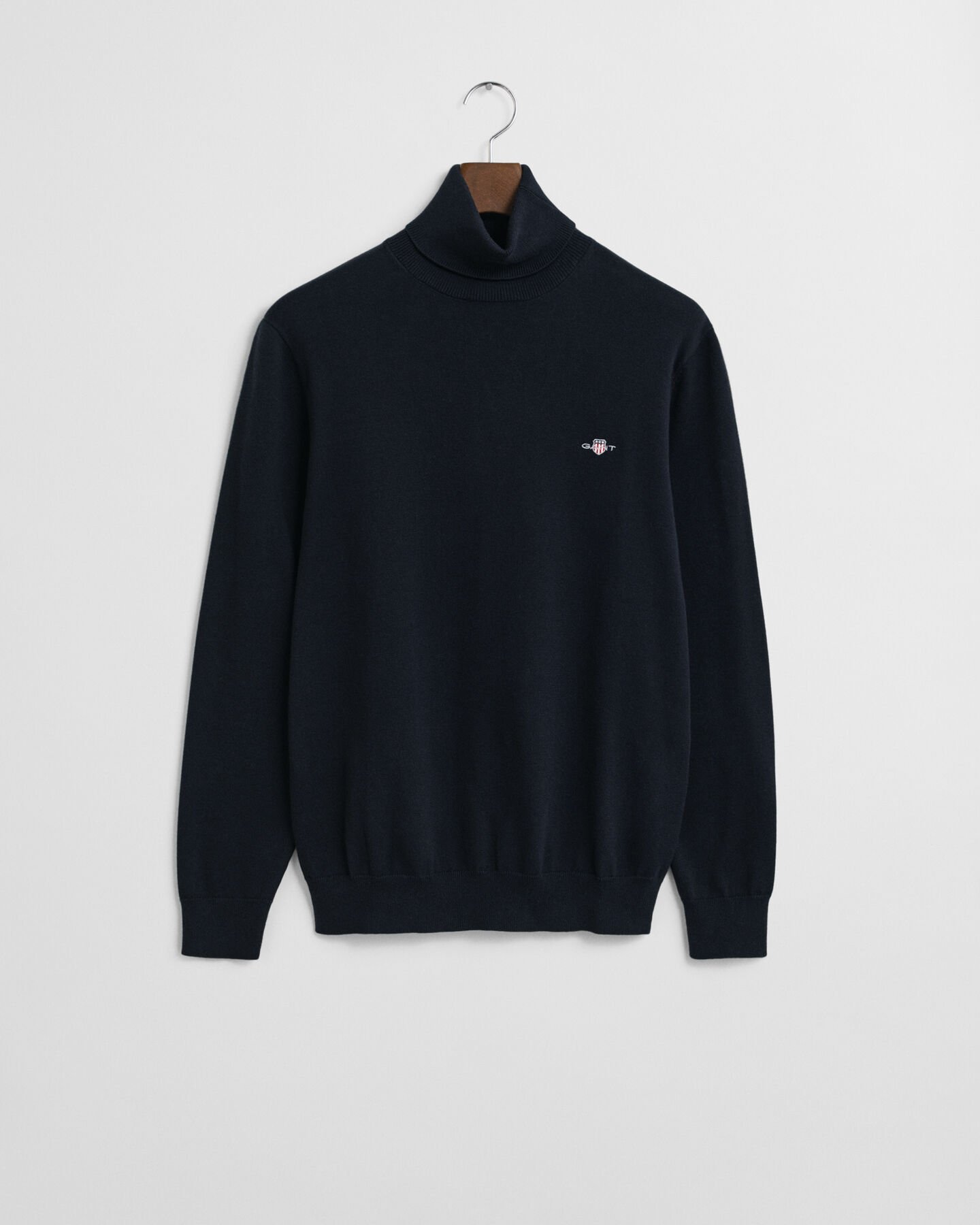 Klassiske sweater i bomuld med rullekrave