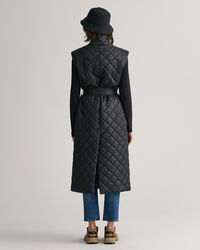 Lang quiltet vest