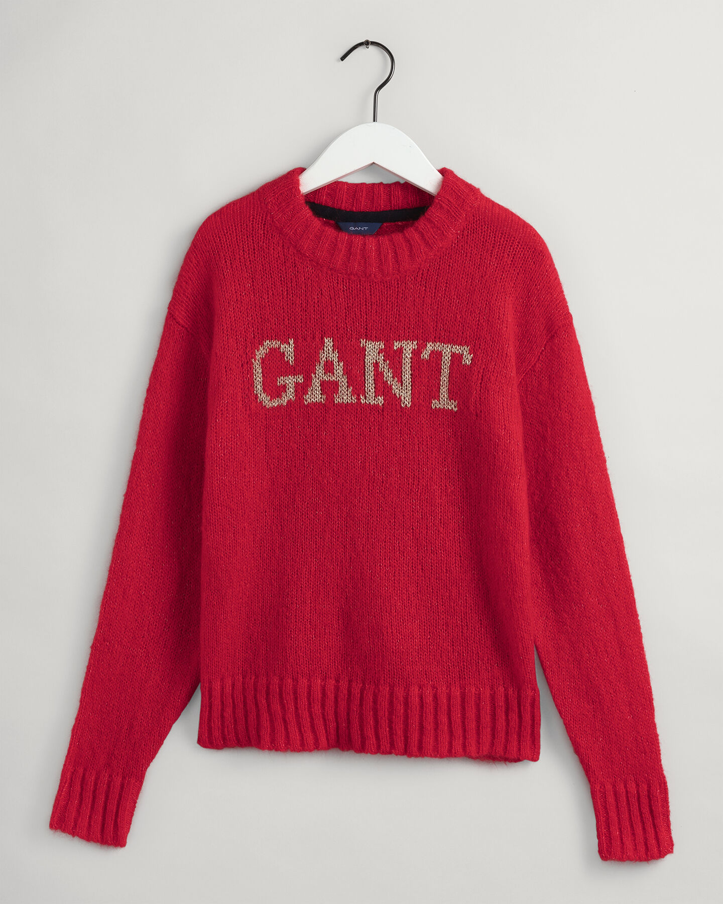 Logo crewneck sweater i mohair