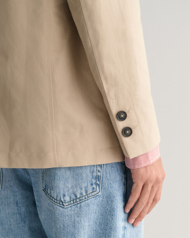 Regular fit blazer af bomuld