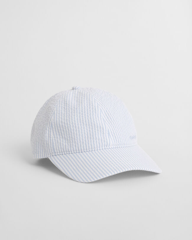 Stribet seersucker cap
