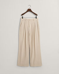 Relaxed fit skræddersyede hørbukser med stræk