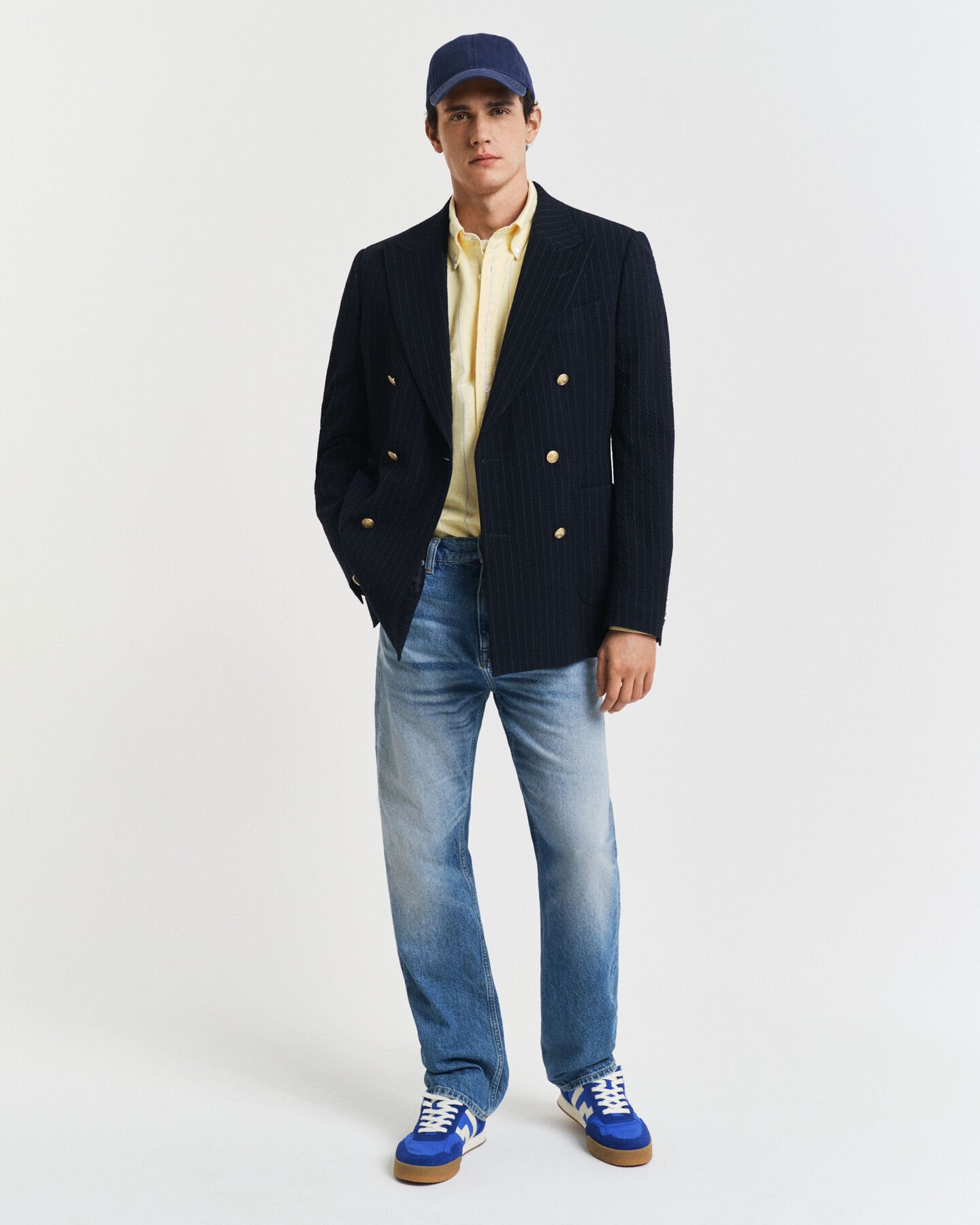 Relaxed fit Heritage Oxford-skjorte med striber