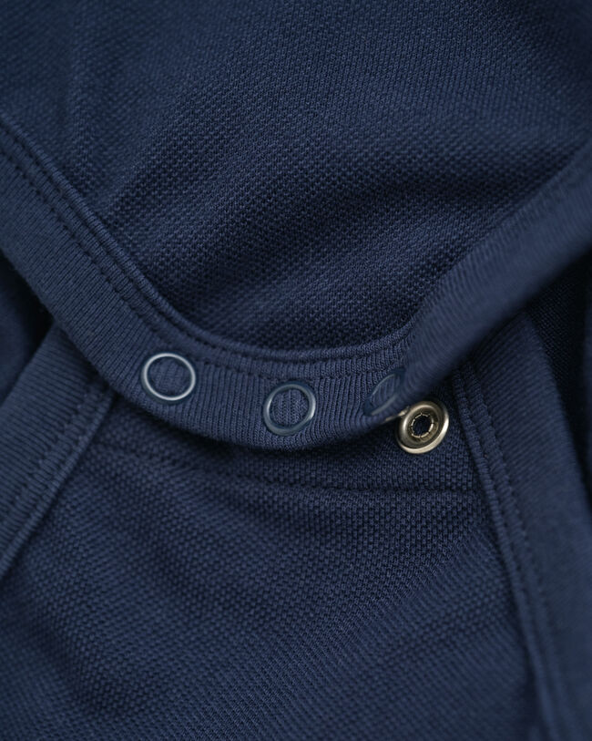 Baby Shield piqué bodysuit med lange ærmer