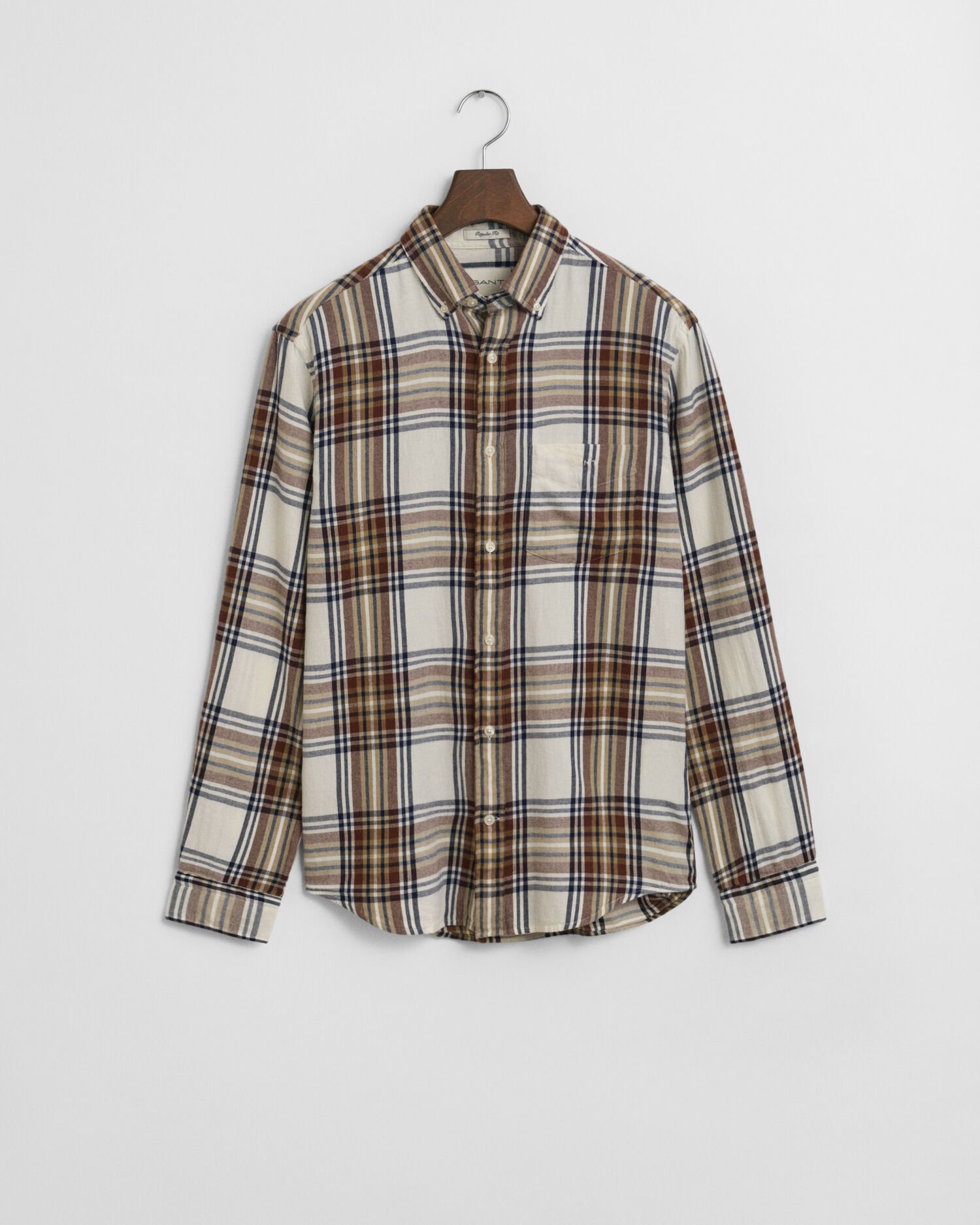 Regular fit Windblown flannelskjorte med tern