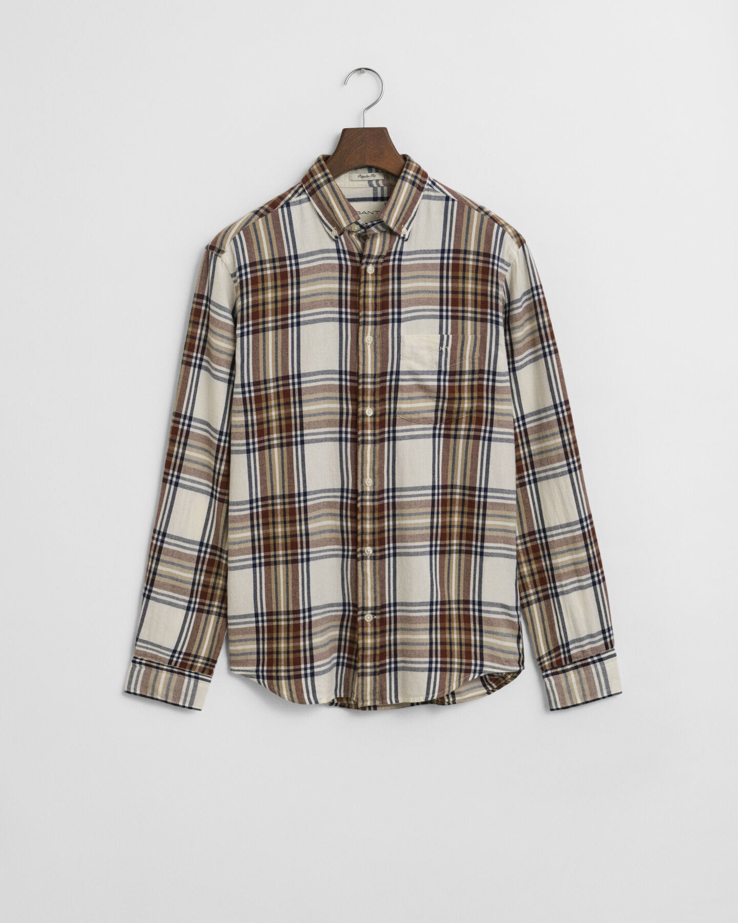Regular fit Windblown flannelskjorte med tern