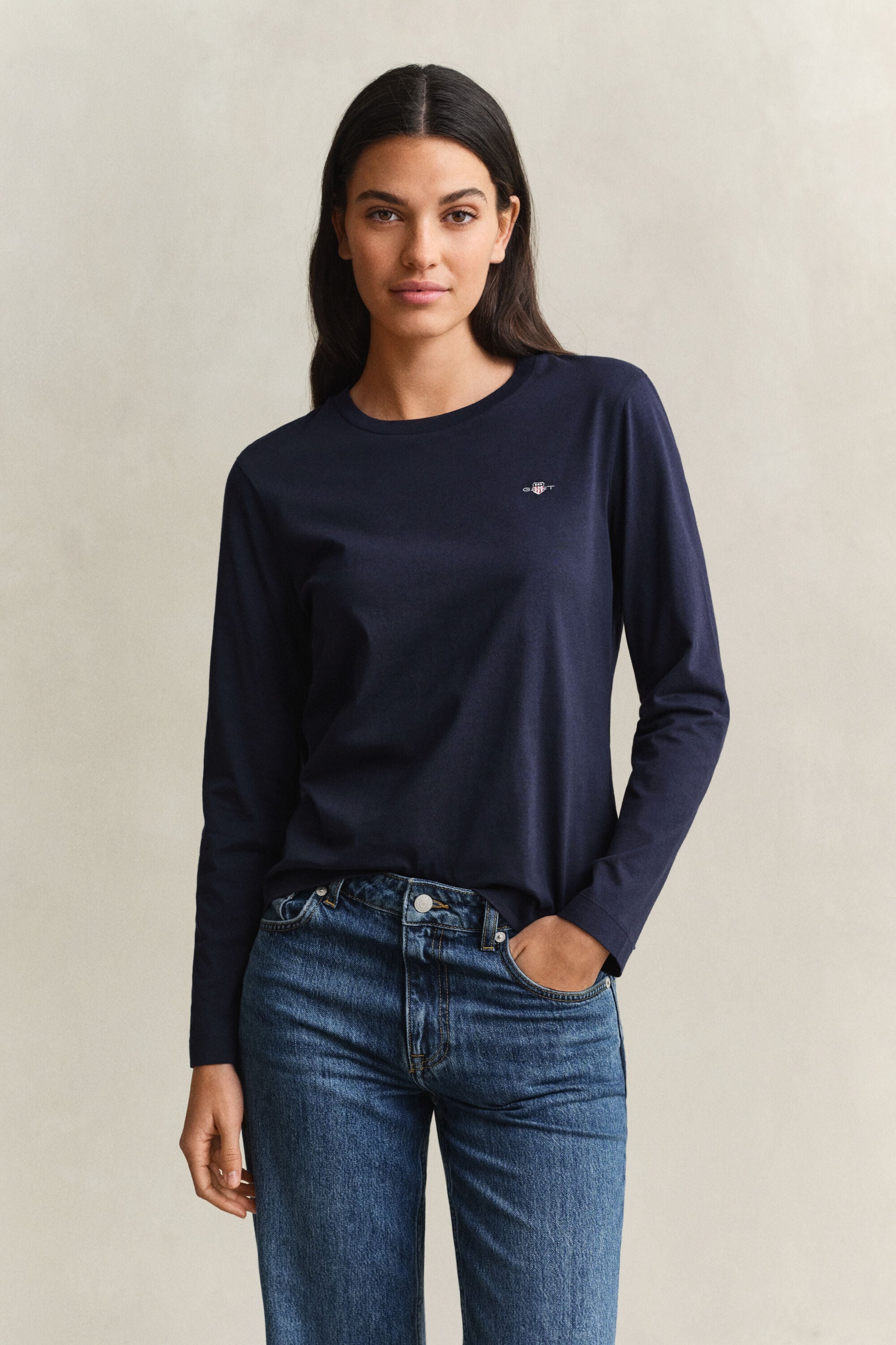 Shield T-shirt med lange ærmer