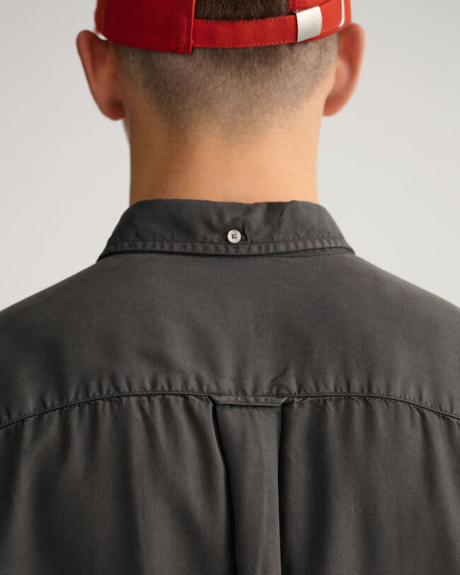 Relaxed fit garment-dyed lyocell-skjorte