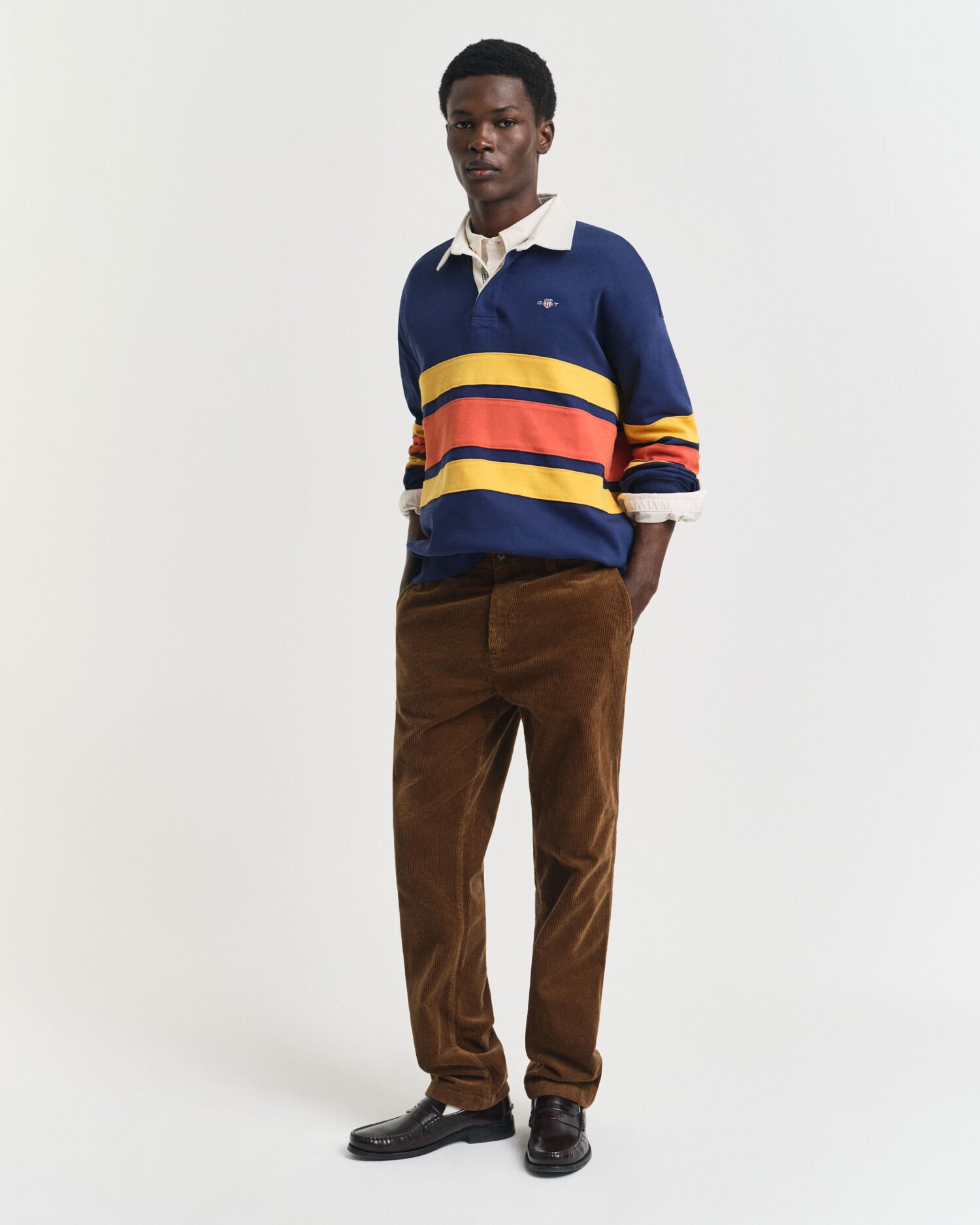 Heavy Rugger med farveblokke