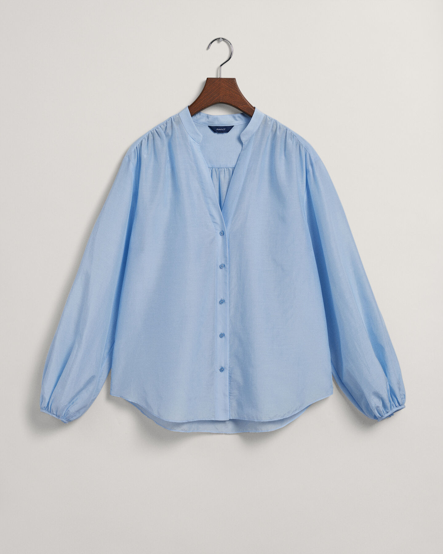 Relaxed fit bomuldssilkebluse