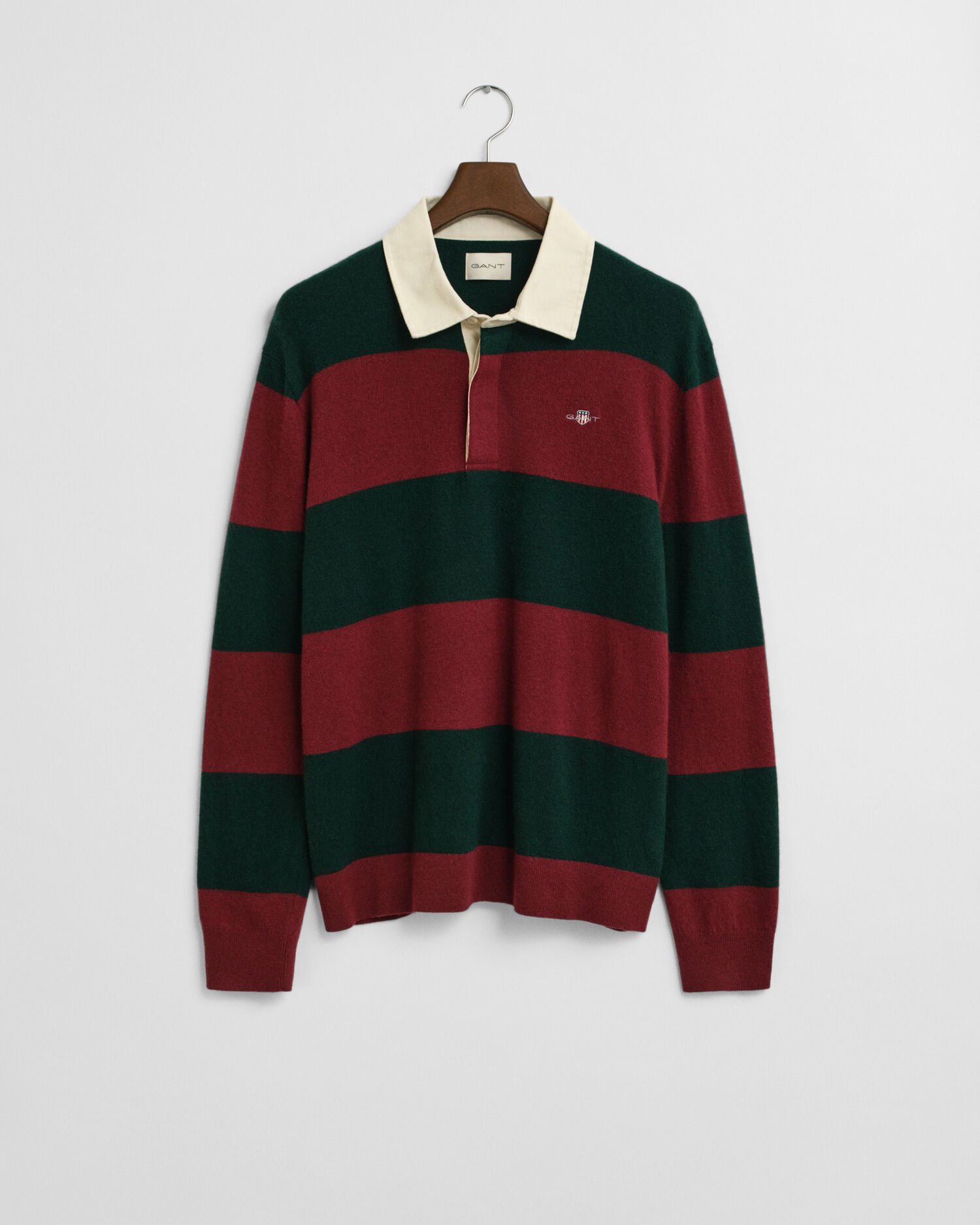 Stribet Rugger sweater af ekstra fin lammeuld