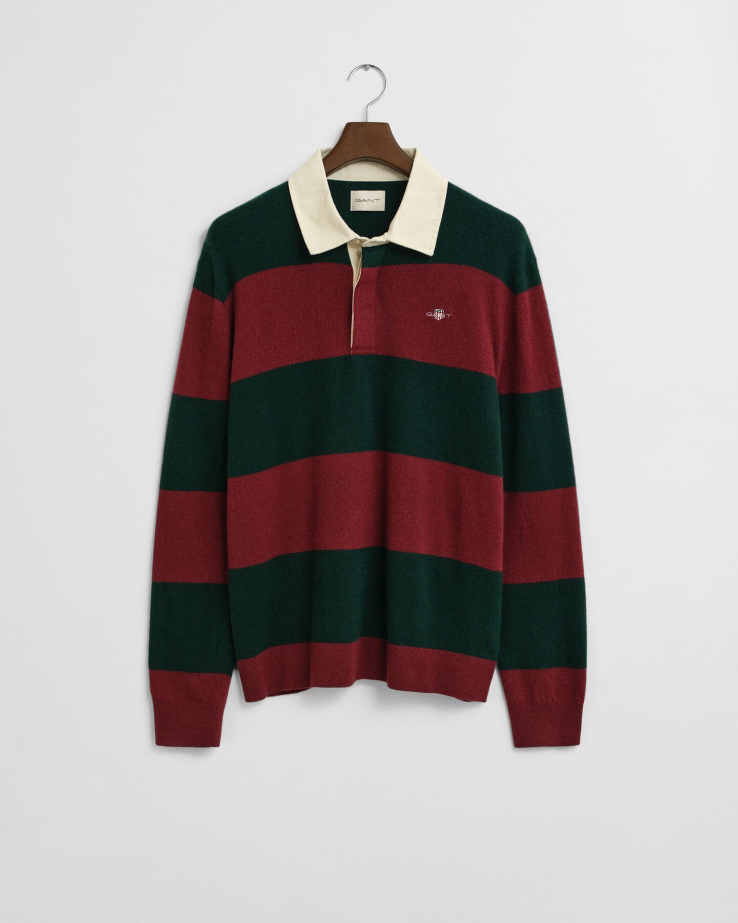 Stribet Rugger sweater af ekstra fin lammeuld