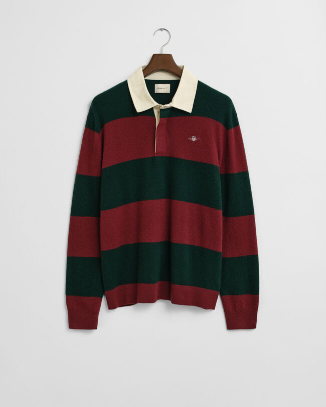 Stribet Rugger sweater af ekstra fin lammeuld