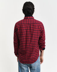 Regular fit ternet flannelskjorte