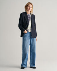 Stribet T-shirt med lange ærmer