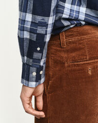 Regular fit skotskternet melange skjorte