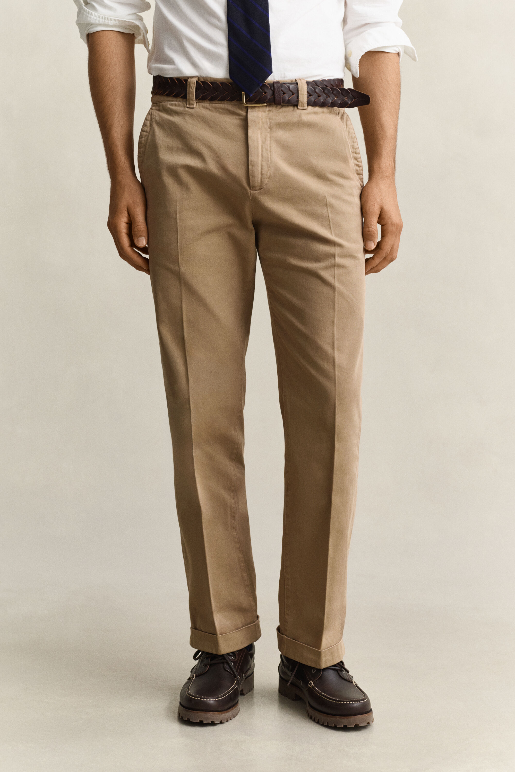 Gant x Yale chinobukser i bomuldstwill