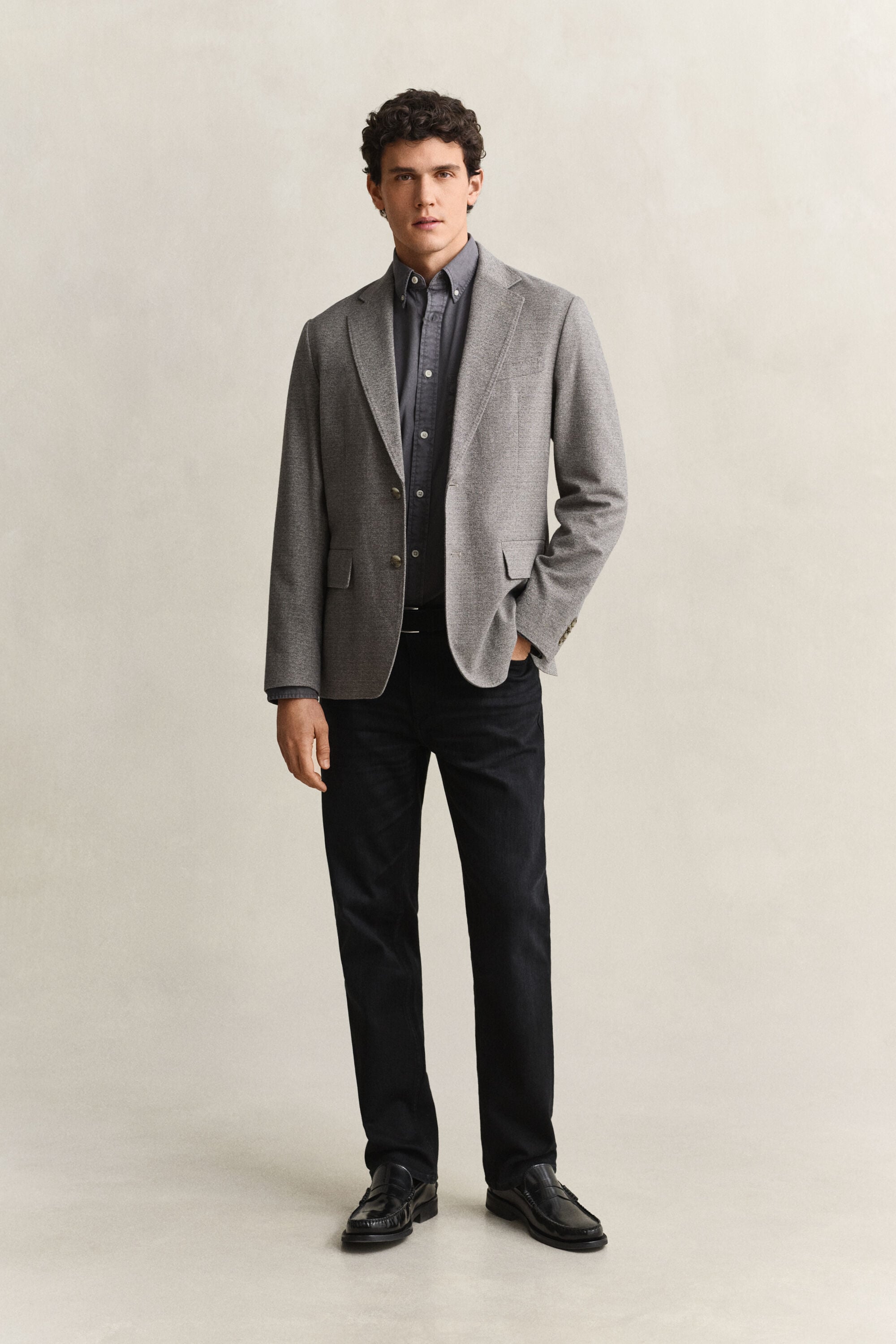 Regular fit skjorte af twill