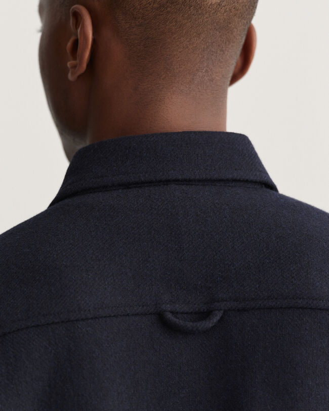 Overskjorte i uldblanding