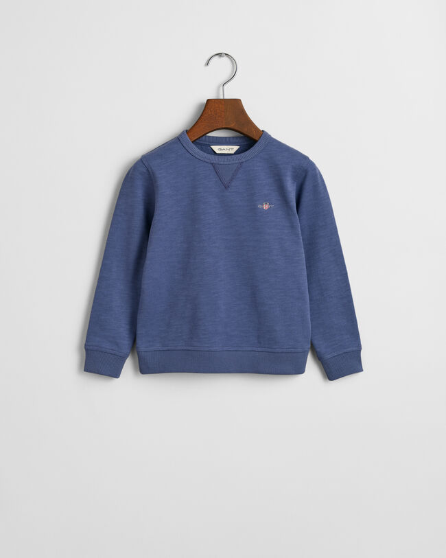 Kids Shield sweatshirt i nopret bomuld med crewneck