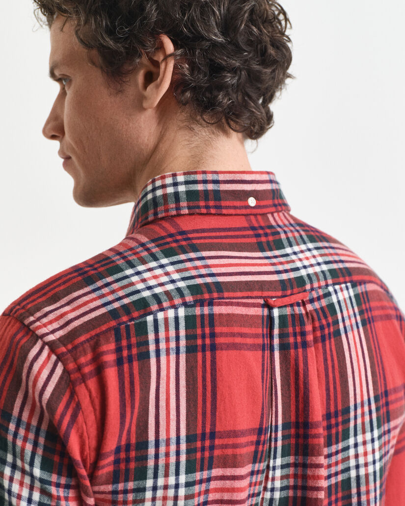 Regular fit Windblown flannelskjorte med tern